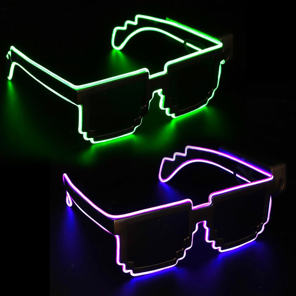 Novel Mosaic LED Glasses Wirel - Glow In The Dark Party Glasses review and price