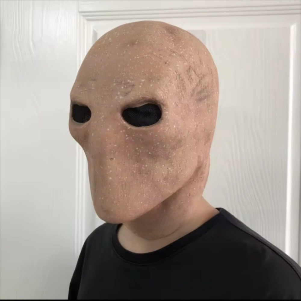 Faceless Man Halloween Slender - Latex Alien Mask Realistic review and price